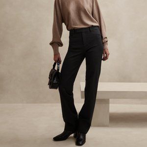 Banana Republic Black Straight Sloan Pants, Size 8